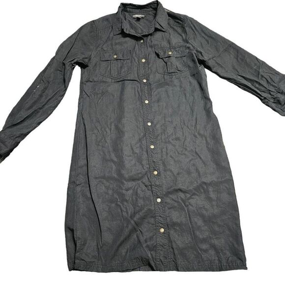 Banana republic black long sleeved dress - Picture 1 of 7